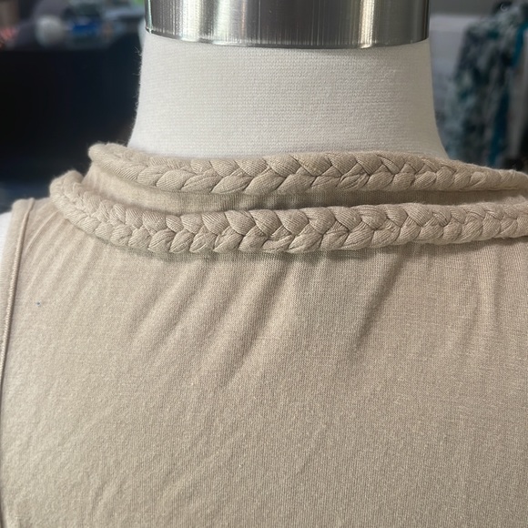 Audrey Ann Fringed Tan Vest - Picture 4 of 6